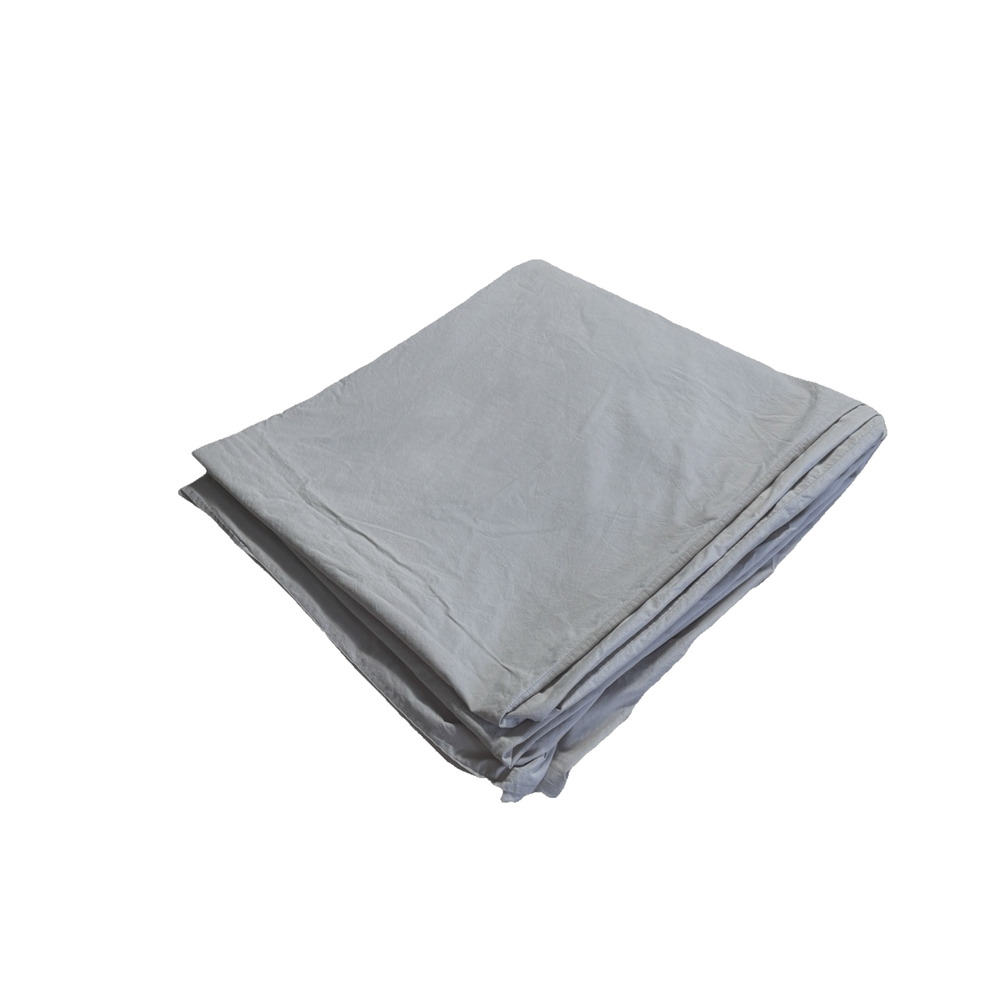 Restoration Hardware Duvet Cover Full / Queen Size Solid Gray 100% Cotton Italy